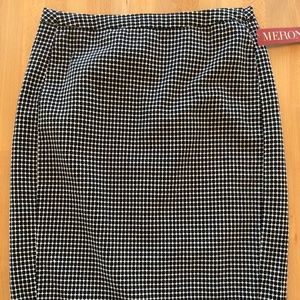 Merona black & white pencil skirt